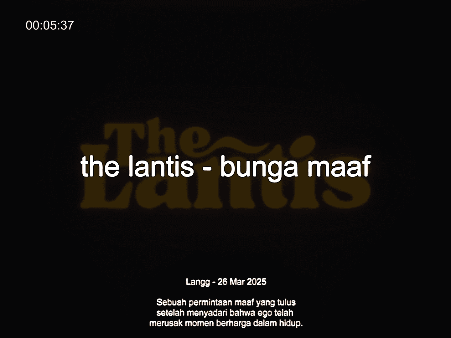 Bunga Maaf